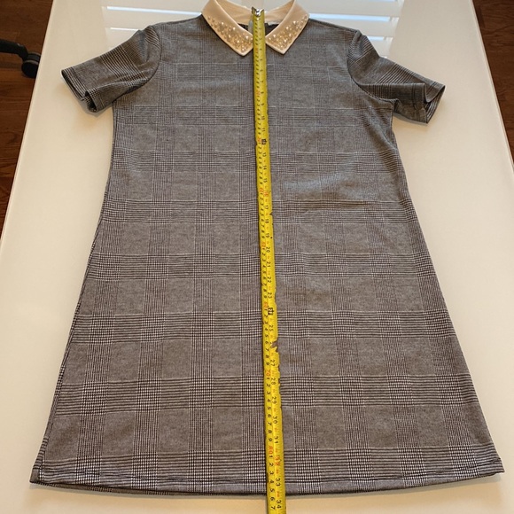 Pearl Collared Plaid Dress - Picture 5 of 5